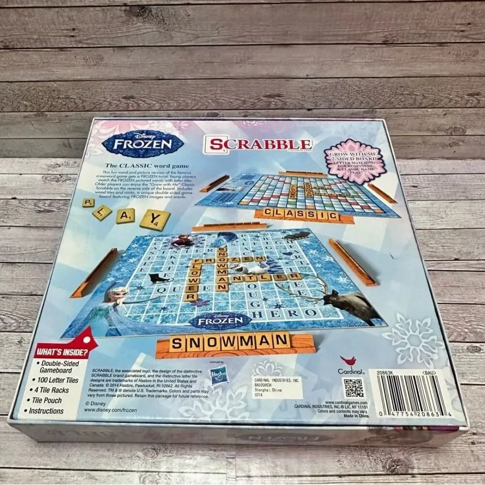 Disney Frozen Scrabble Game - Blue and Pink